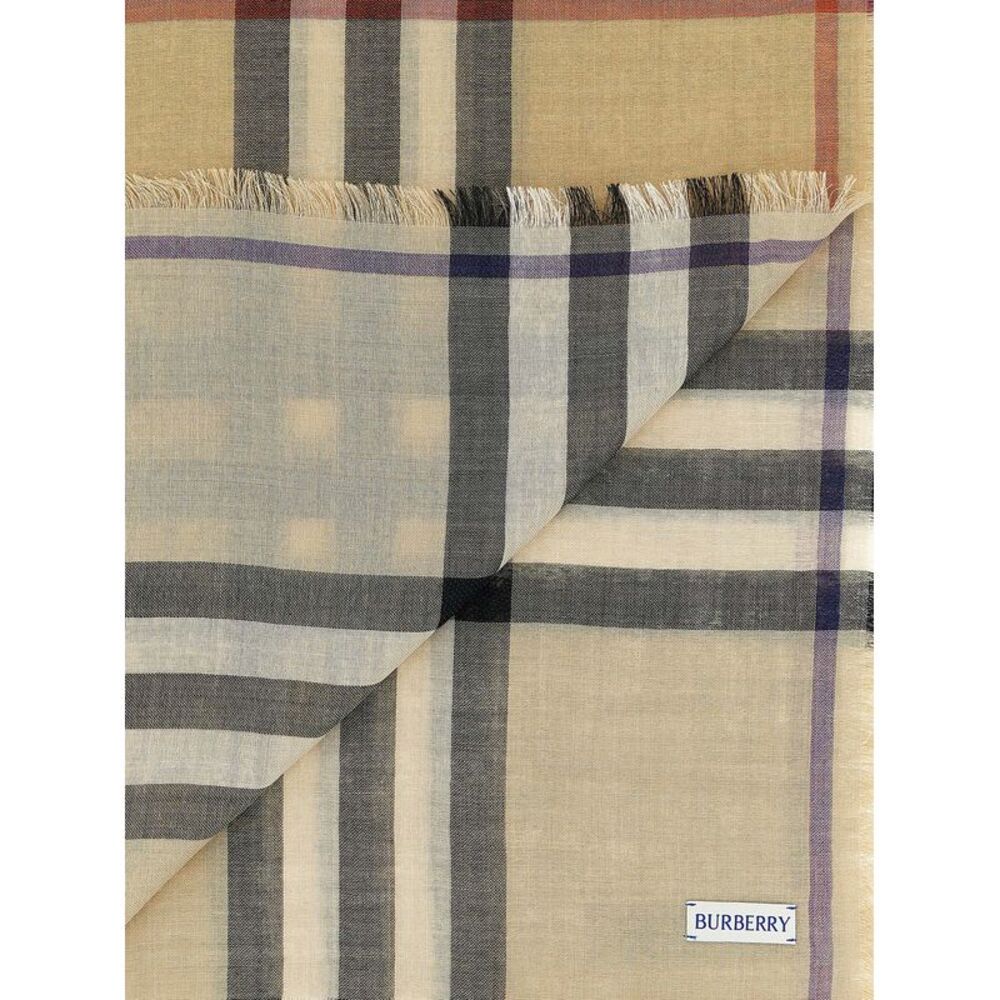 Burberry Men's Check Reversible Scarf - Picture 3 of 3